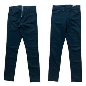 Acne Studios Skin‎ Black Skinny Jeans Rear Zip Stretch Denim 27/32 L.NYG.23